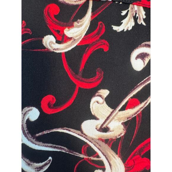Dana Buchman Women’s Black, Red, Gold button down size XL NWT - Picture 6 of 6